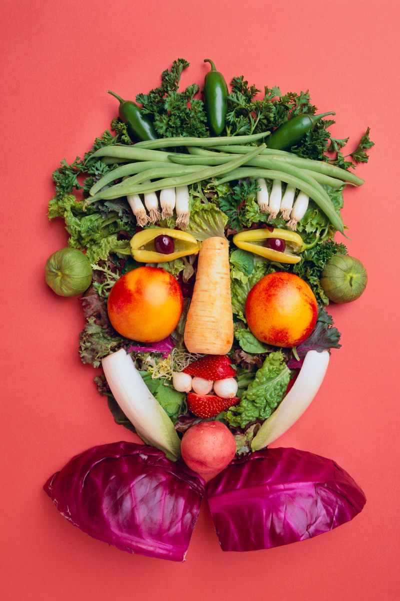 Vegetable human face.